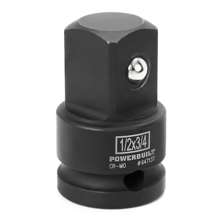Powerbuilt 1/2" Drive (F) X 3/4" (M) Impact Adapter 647137